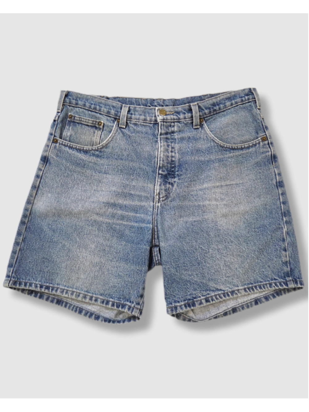 Vintage Denim Shorts Bermuda Jorts, Christopher J. unisex size 38, 90s–2000s